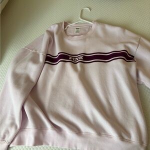 PINK Victoria's Secret Light Pink Crew Neck Sweater